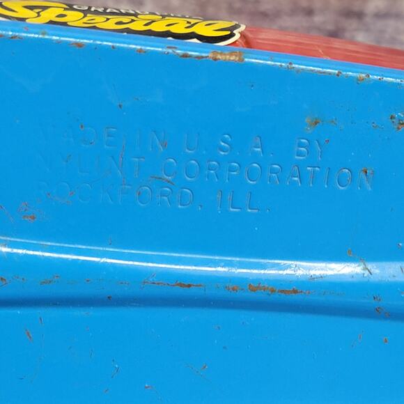 Vintage Nylint Grand Prix Special pressed steel Coupe race car red, white, blue - Picture 13 of 14